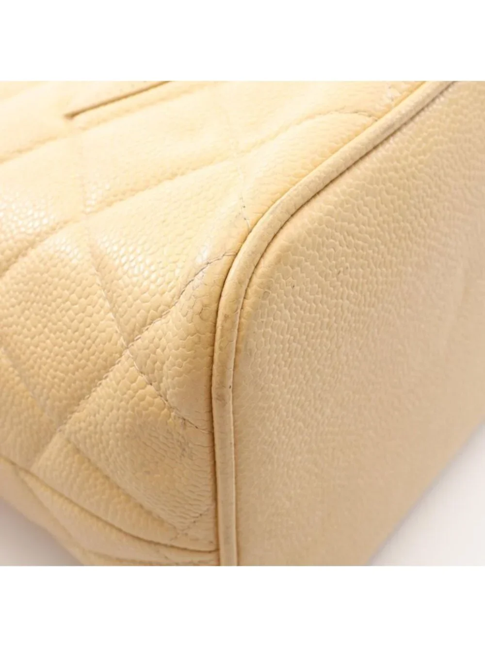 Chanel Tote Reissue Beige Caviar Leather